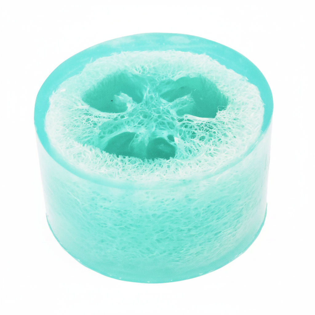Foot Spa Luffa Bar White Background