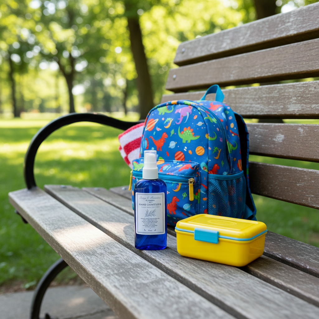Hand Sanitizer Park with Kids